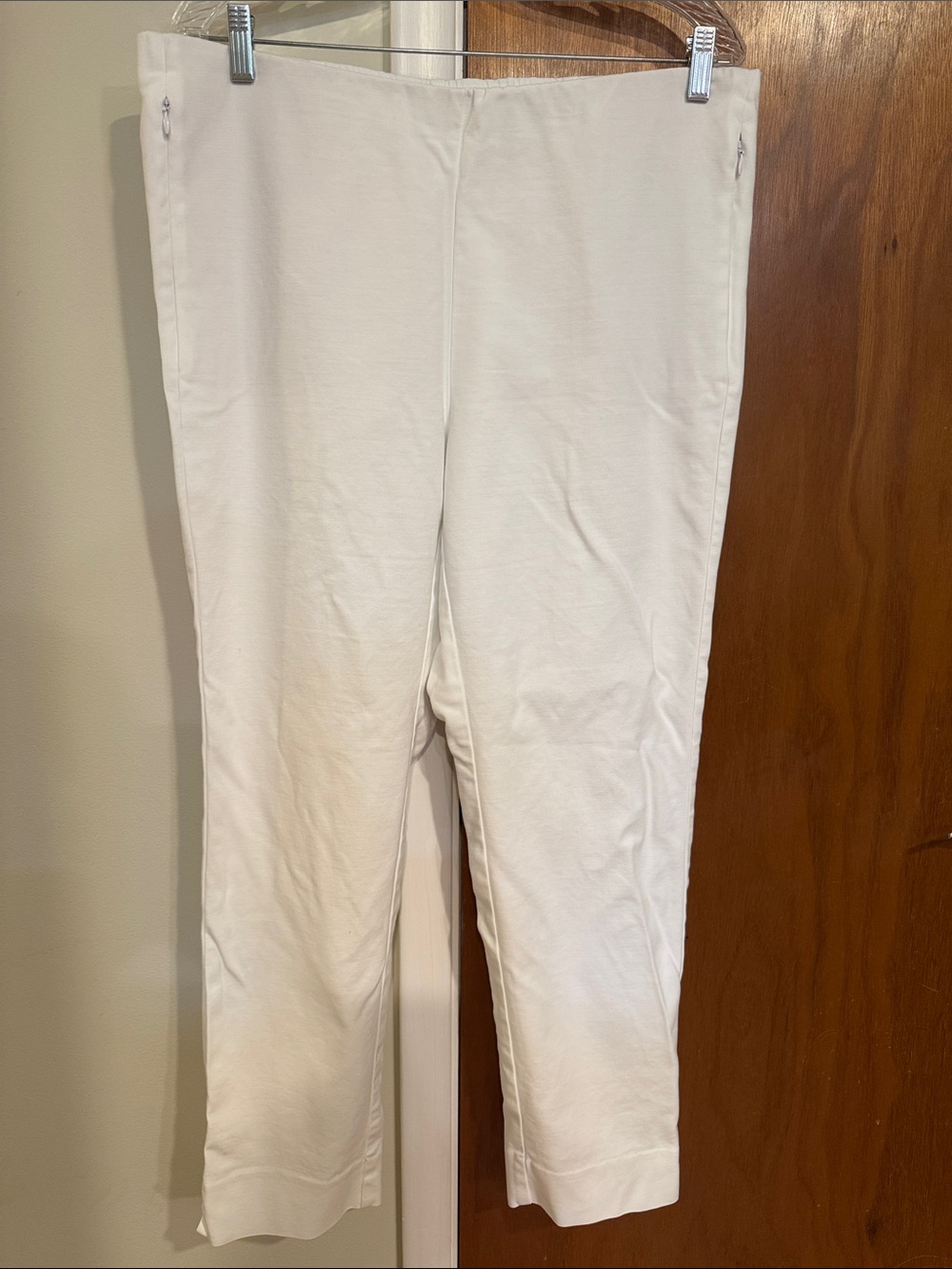 J. Jill White Pull-On Stretch Ankle Pants